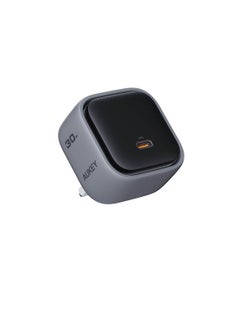 Aukey PA-C1 Comet Super Compact 30W PD GaN Wall Charger with PPS Gray  - Image 2