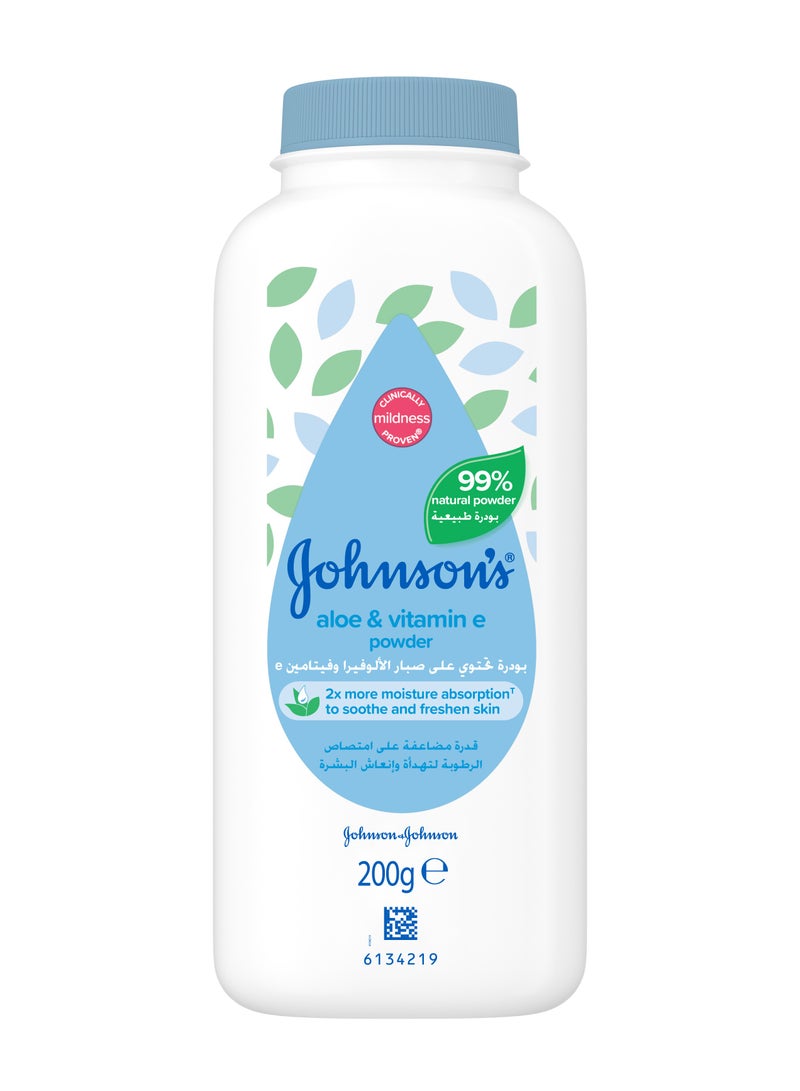 Johnson's Aloe And Vitamin E Baby Powder 