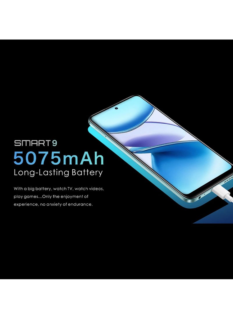 SMART9 6.6 inch Dual SIM Maya Blue 3GB RAM 64GB ROM 5075mAh Big Battery 4G