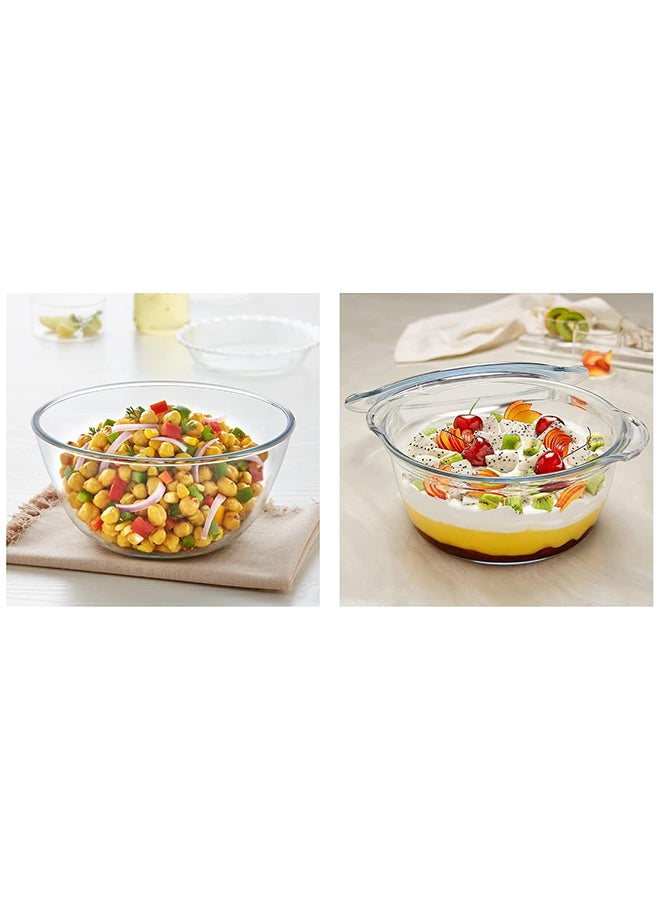 بوروسيل Deep Round Casserole With Flat Lid 2.5 L  - Image 2
