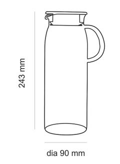 Marina Jug With Glass Handle 1Liters - pnsku/N70158621V/45/_/1741157147/a62a29aa-8ff3-4737-95c1-fbe25f1a73ed