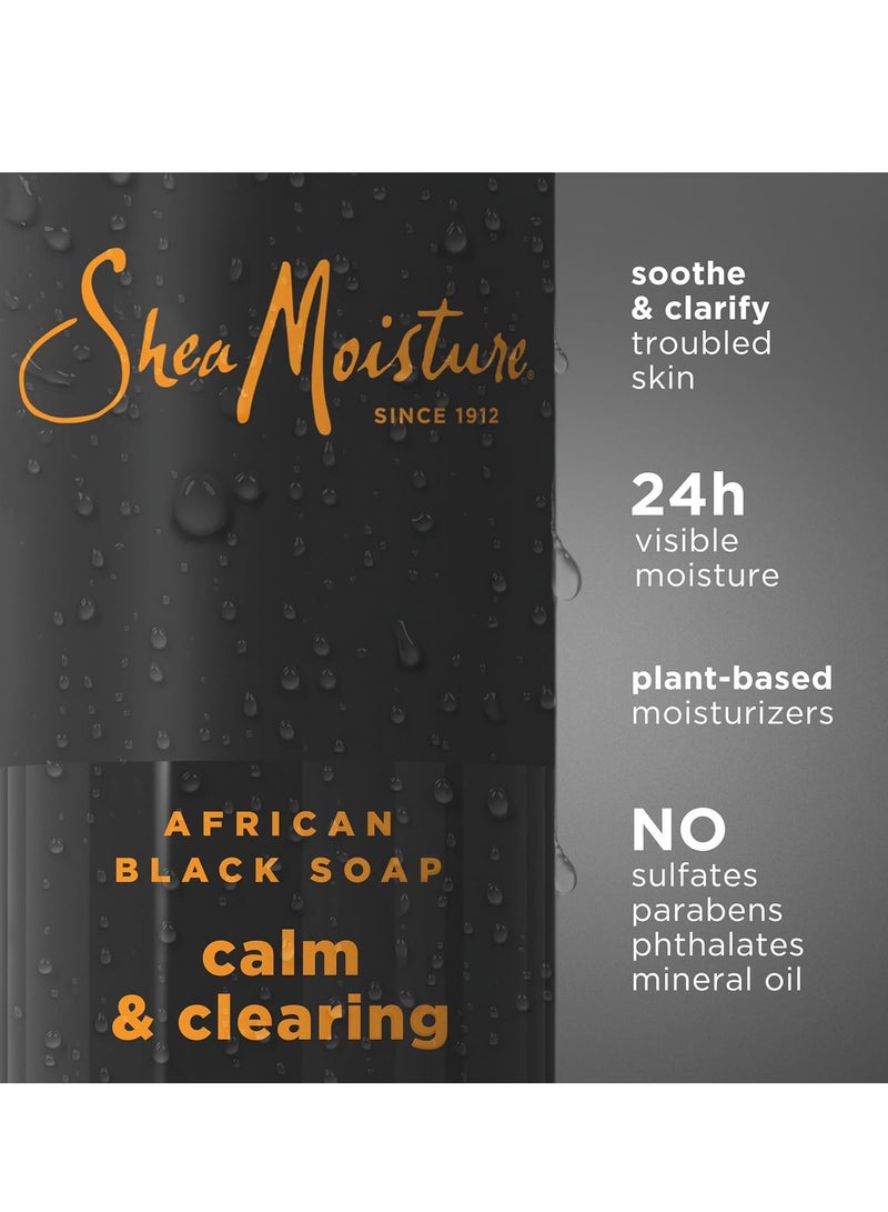 SheaMoisture SheaMoisture African Black Soap Body Wash Calm and clearing body wash for 24H Visible Moisture for Healthy, Glowing 18 Oz 18 fl ozFluid Ounce  - Image 3