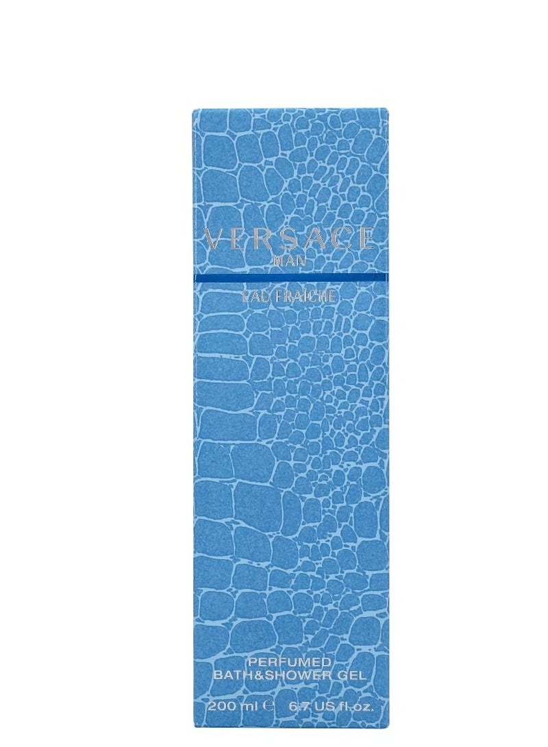 فيرزاتشي Man Eau Fraiche by Versace for Men 6.7 oz Perfumed Bath & Shower Gel 6.7 Fl Oz (Pack of 1)Fluid Ounce - Image 3