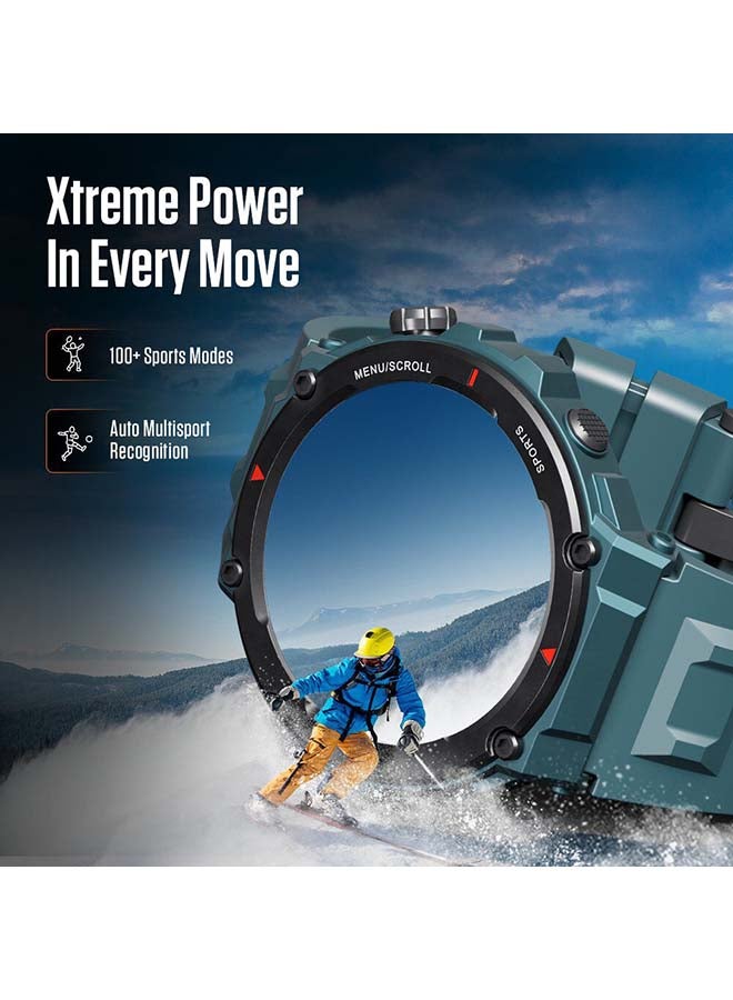 fastrack - Xtreme Pro with 3.6 cm AMOLED Display, Rugged Design, SingleSync BT Calling, Functional Crown with Blue Strap - Image 1