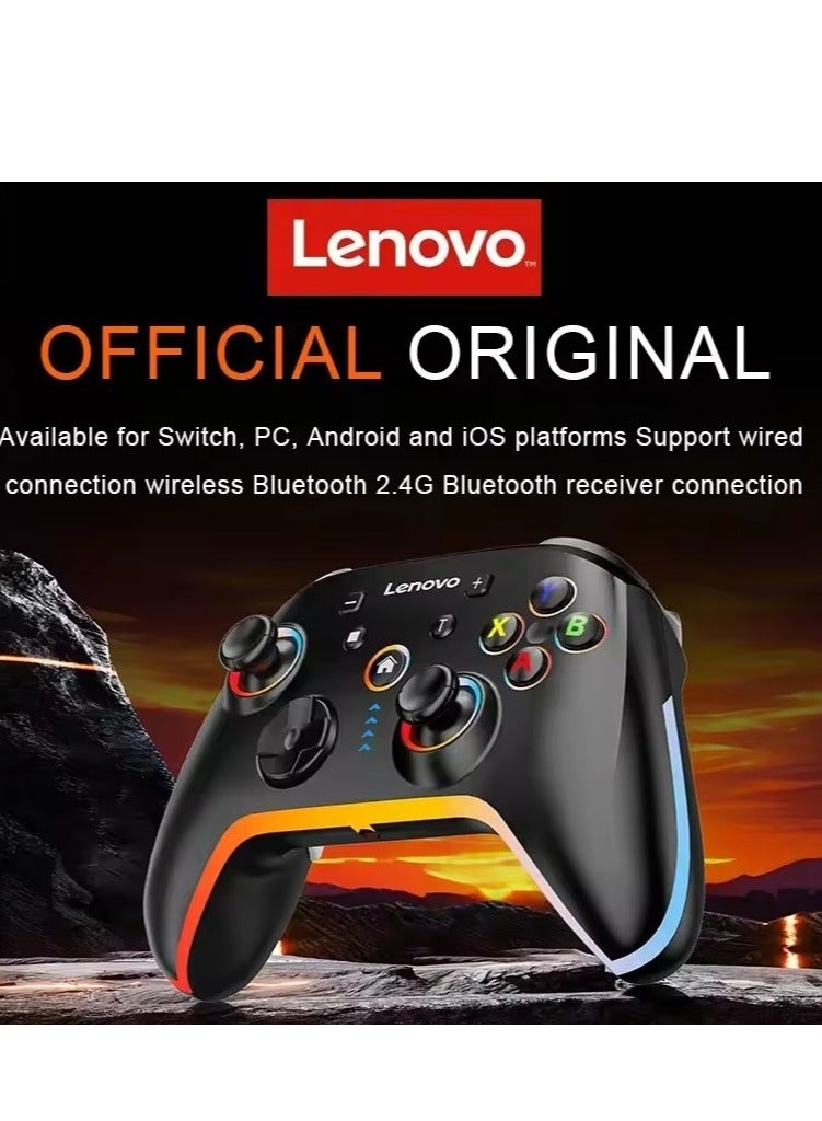 Lenovo Lenovo S03 Wireless Bluetooth Gaming Controller for PC Windows,Android TV ,3.5mm for Switch,Black - Image 2