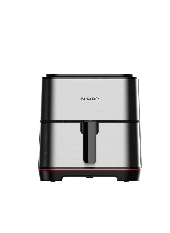 SHARP - Air Fryer Electronic Touch Screen Glass Panel Stainless 7 L 1650 W KF-AF70RT-ES2 silver - Image 1