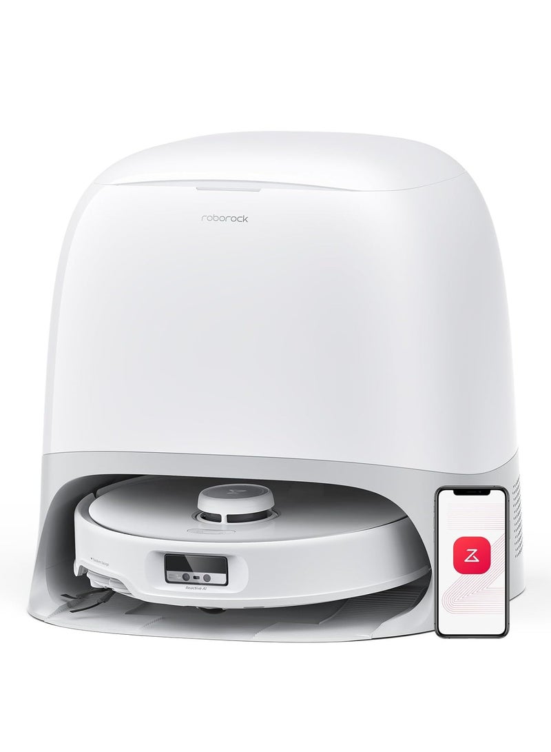 روبو روك roborock Qrevo Curv Robot Vacuum and Mop, 18,500Pa Suction, Zero-Tangling, DuoDivide Main Brush, FlexiArm Arc Side Brush, FlexiArm Mop, AdaptiLift Chassis, Auto Mop Washing & Drying, Self-Emptying 1 mW Qrevo Curv White 