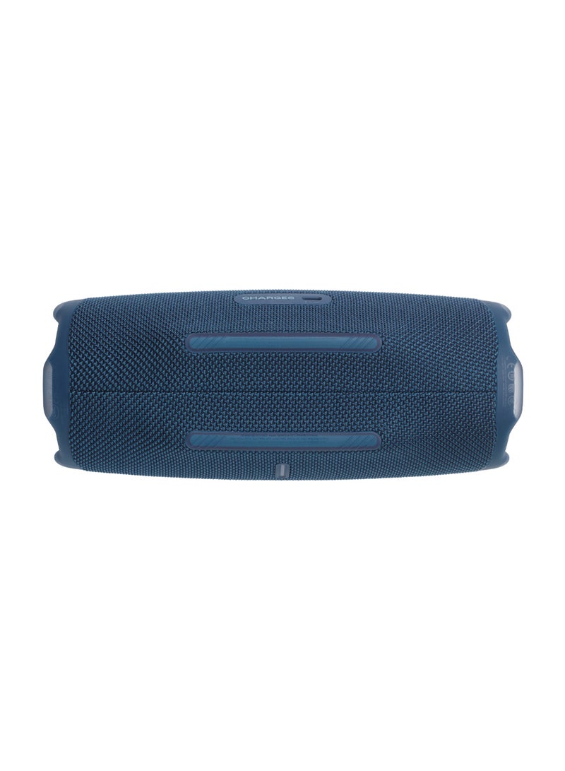 JBL - Charge 6 - Portable Waterproof And Drop-Proof Bluetooth Speaker With Built-In Power Bank, Multi-Speaker Connection Via Auracast, Up To 28 Hours Playtime, Fast Charging, And Powerful Sound Blue - Image 1