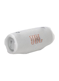 JBL Charge 6 - Portable Waterproof And Drop-Proof Bluetooth Speaker With Built-In Power Bank, Multi-Speaker Connection Via Auracast, Up To 28 Hours Playtime, Fast Charging, And Powerful Sound White  - Image 4