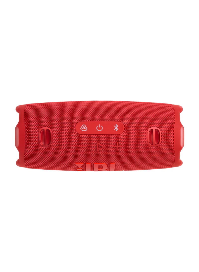 جي بي إل - Charge 6 - Portable Waterproof And Drop-Proof Bluetooth Speaker With Built-In Power Bank, Multi-Speaker Connection Via Auracast, Up To 28 Hours Playtime, Fast Charging, And Powerful Sound Red - Image 1