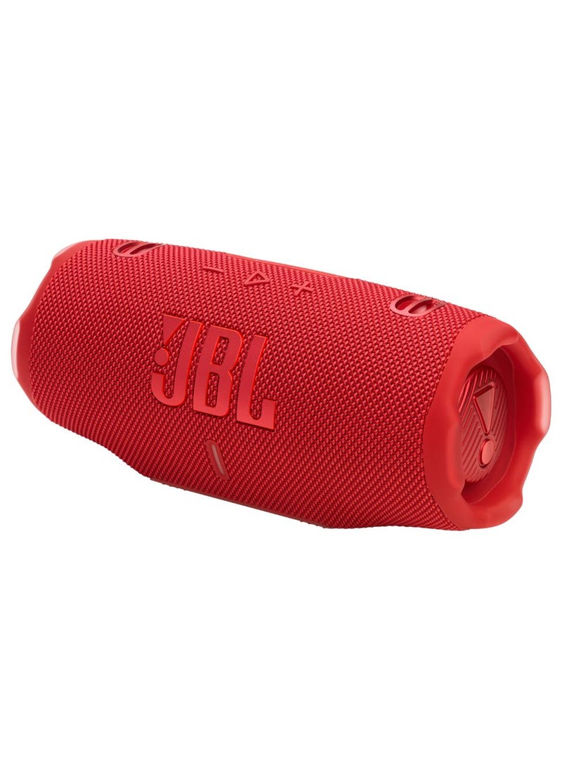 JBL Charge 6 - Portable Waterproof And Drop-Proof Bluetooth Speaker With Built-In Power Bank, Multi-Speaker Connection Via Auracast, Up To 28 Hours Playtime, Fast Charging, And Powerful Sound Red - Image 1