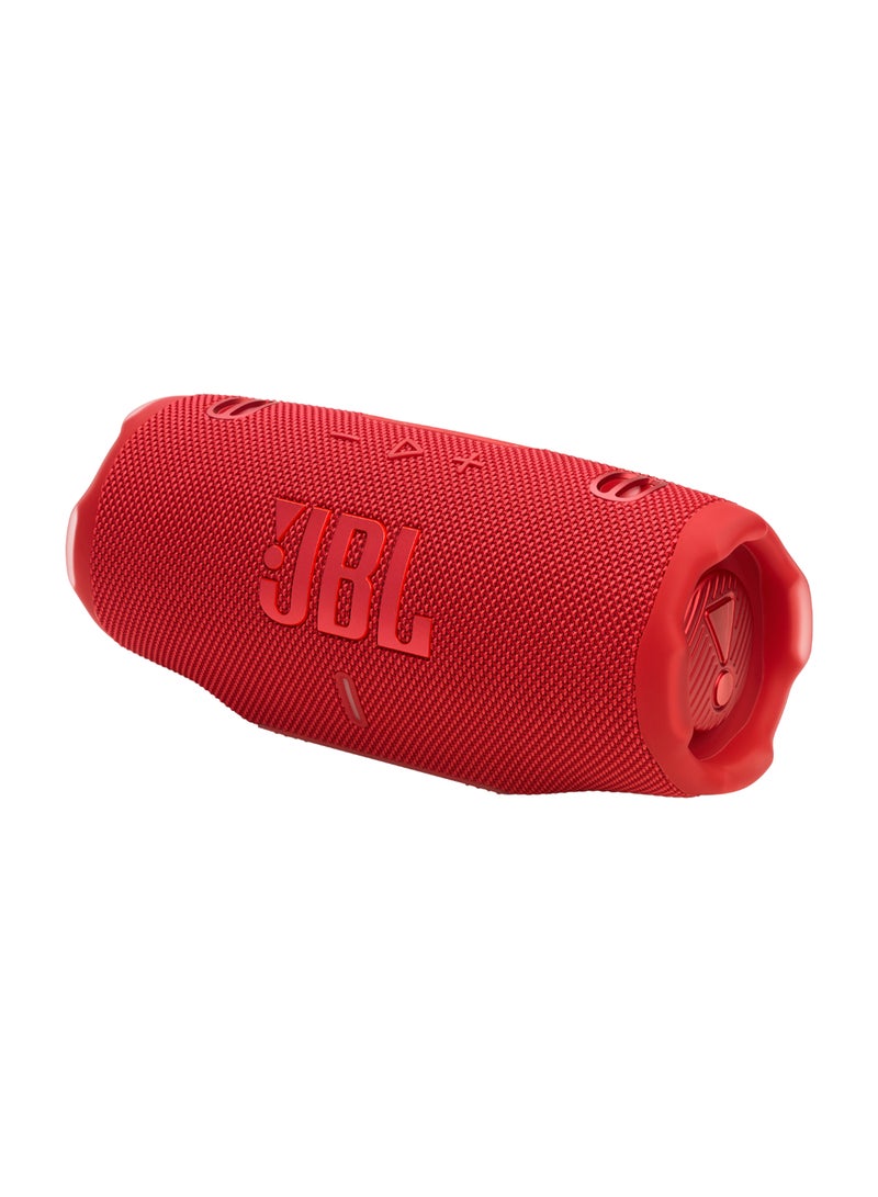JBL Charge 6 - Portable Waterproof And Drop-Proof Bluetooth Speaker With Built-In Power Bank, Multi-Speaker Connection Via Auracast, Up To 28 Hours Playtime, Fast Charging, And Powerful Sound Red - Image 1