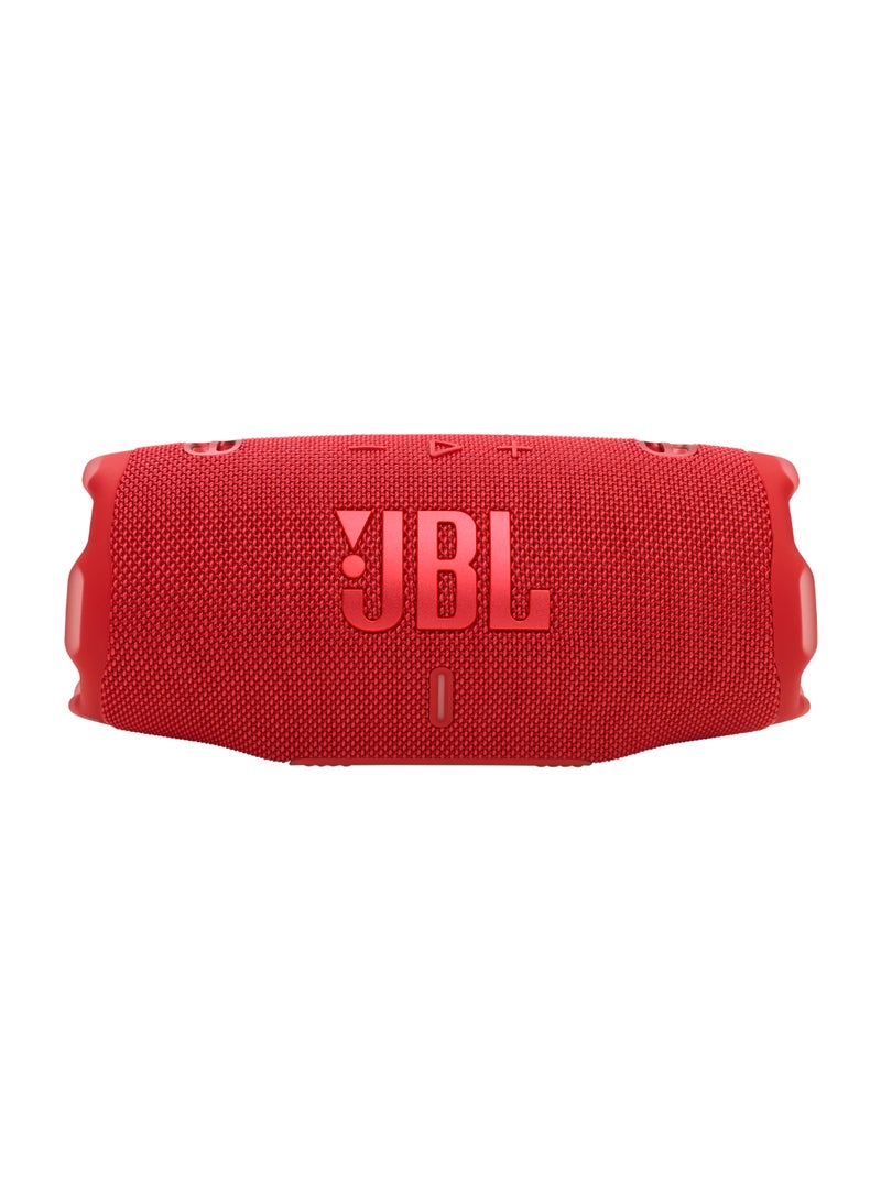 JBL Charge 6 - Portable Waterproof And Drop-Proof Bluetooth Speaker With Built-In Power Bank, Multi-Speaker Connection Via Auracast, Up To 28 Hours Playtime, Fast Charging, And Powerful Sound Red - Image 4