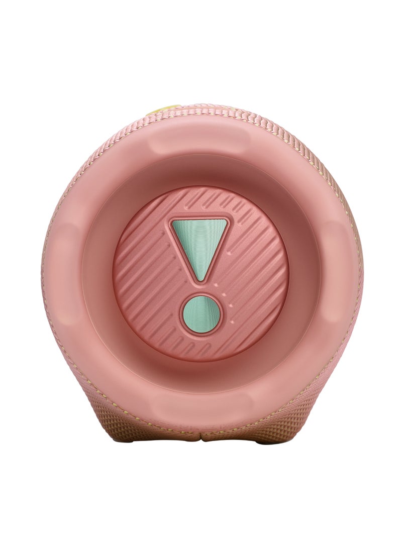JBL - Charge 6 - Portable Waterproof And Drop-Proof Bluetooth Speaker With Built-In Power Bank, Multi-Speaker Connection Via Auracast, Up To 28 Hours Playtime, Fast Charging, And Powerful Sound Pink - Image 1