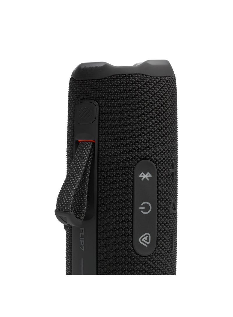 JBL Flip 7 - Pro Sound With Ai Sound Boost, Up To 16 Hours Of Playtime, Multi-Speaker Connection Via Auracast, And Waterproof, Dustproof, Drop-Proof Design For All Adventures Black  - Image 4