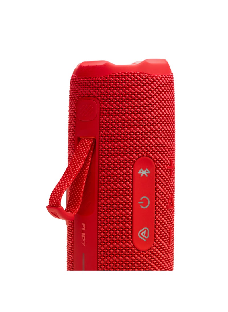 JBL - Flip 7 - Pro Sound With Ai Sound Boost, Up To 16 Hours Of Playtime, Multi-Speaker Connection Via Auracast, And Waterproof, Dustproof, Drop-Proof Design For All Adventures Red - Image 1
