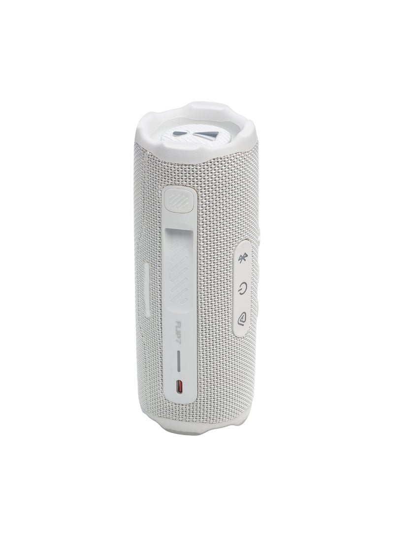 JBL - Flip 7 - Pro Sound With Ai Sound Boost, Up To 16 Hours Of Playtime, Multi-Speaker Connection Via Auracast, And Waterproof, Dustproof, Drop-Proof Design For All Adventures White - Image 1