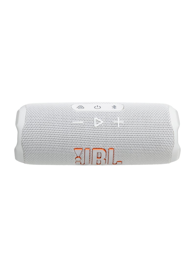 JBL - Flip 7 - Pro Sound With Ai Sound Boost, Up To 16 Hours Of Playtime, Multi-Speaker Connection Via Auracast, And Waterproof, Dustproof, Drop-Proof Design For All Adventures White - Image 1