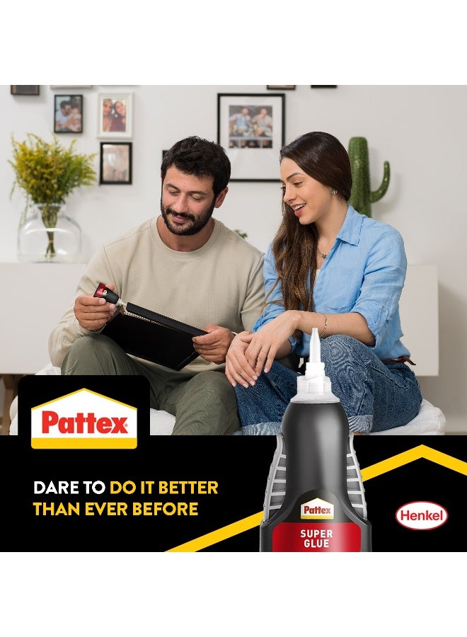 Pattex Super Glue Liquid Control - 3g | Clear Adhesive with Precise Nozzle | Instant Invisible Repair | Dishwasher Safe Clear - Image 4