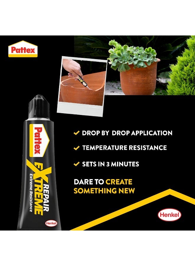Pattex Repair Extreme Gel - 8g | Clear Adhesive with Extreme Resistance | Flexible, Shock Resistant & Waterproof Clear - Image 2