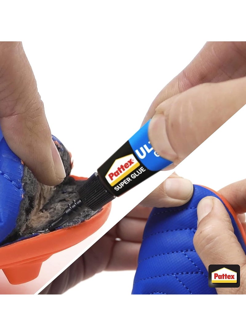باتكس Pattex Super Glue Power Gel Strong Super Glue Gel, All Purpose Adhesive for Flexible Materials, Easy to Use Clear Glue 3g Clear  - Image 5
