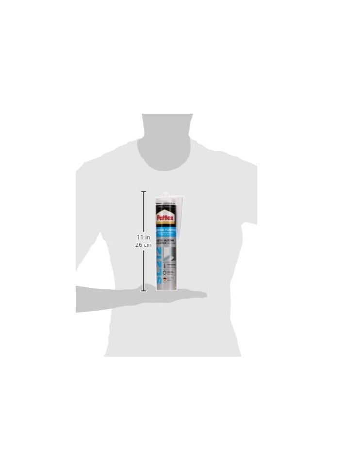 باتكس Pattex SL212 Transparent Silicone, 280 ml Clear  - Image 3