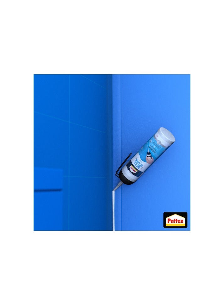 Pattex - Pattex Sanitary Antimould Transparent Pressure Pack, For Indoor Sealing, Ideal For Bathroom & Kitchen, Waterproof And Mould Resistant. Easy To Use Sealant, 1X200Ml Pressure Pack Clear - Image 1