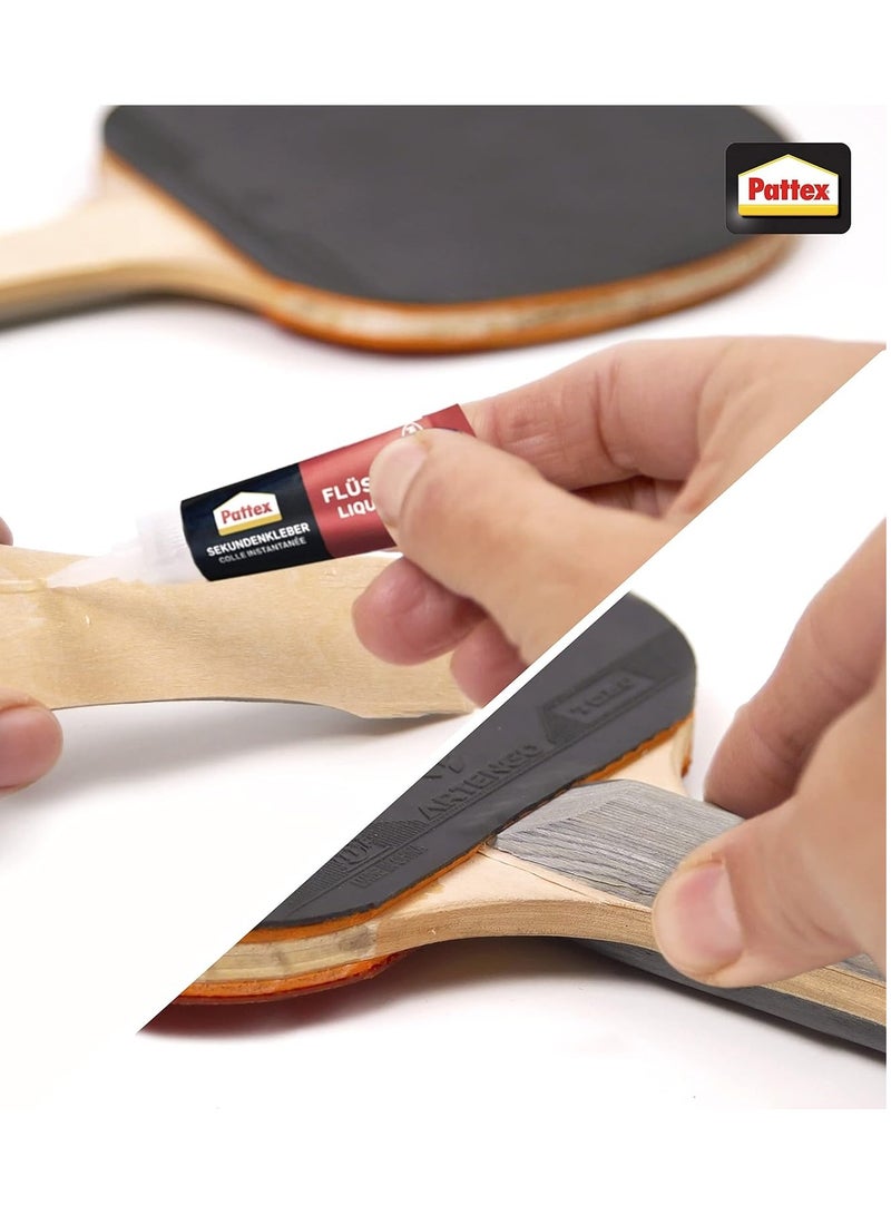 Pattex Pattex Universal, Strong All Purpose Adhesive for, Clear Glue for Various Materials, Easy to Use Instant Super Glue 3g Clear  - Image 2