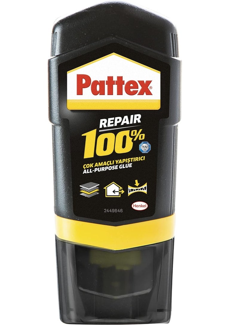 Pattex Pattex Repair 100% All-Purpose Glue, Strong Glue For Many Bonding Tasks In And Around The House, Repair Glue For Various Materials, 1X50G Clear  - Image 1