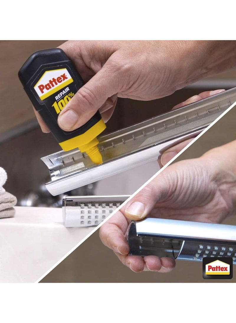 Pattex Pattex Repair 100% All-Purpose Glue, Strong Glue For Many Bonding Tasks In And Around The House, Repair Glue For Various Materials, 1X50G Clear  - Image 4
