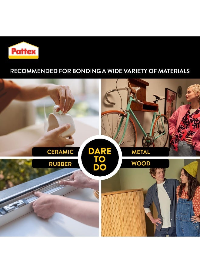 Pattex Repair 100% - 50g | All Purpose Clear Glue For Medium-Large Surfaces | Invisible Repair | Compatible with Multi Material Clear - Image 5