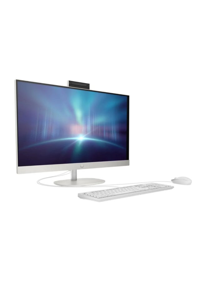 HP - All-in-One (Upgraded Version) PC With 27 Inch Full HD(1920X1080) IPS Touch Display, Intel Core i7-1355U Processor/16GB RAM DDR4/512GB SSD/Intel Iris Xe Graphics/Windows 11 English/Arabic Shell white - Image 1