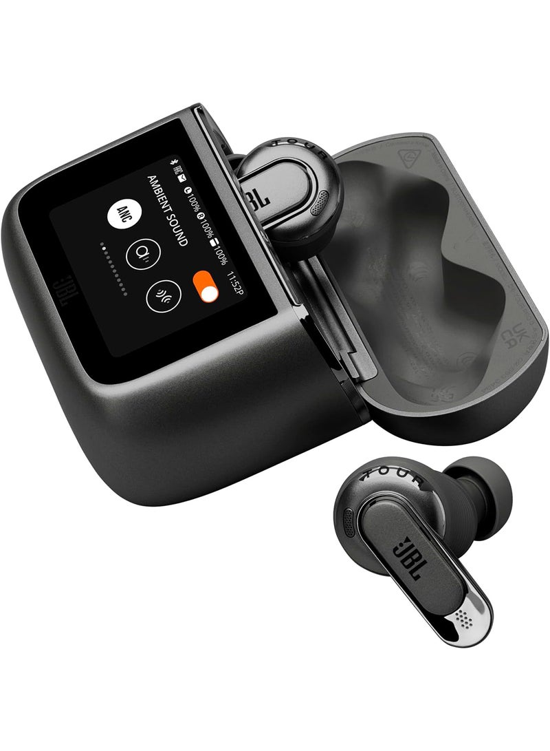 JBL Tour Pro 3, True Wireless Earbuds With Bluetooth, Built-in Battery And 40h Playback, Charging Case, Noise Cancelling And Spatial 360 With Head Tracking Function Black  - Image 2