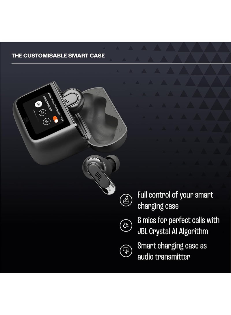 JBL - Tour Pro 3, True Wireless Earbuds With Bluetooth, Built-in Battery And 40h Playback, Charging Case, Noise Cancelling And Spatial 360 With Head Tracking Function Black - Image 1