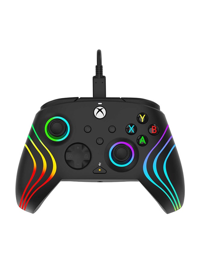 بي دي بي Afterglow Wave Wired Controller for Xbox Series X - Black - Image 1