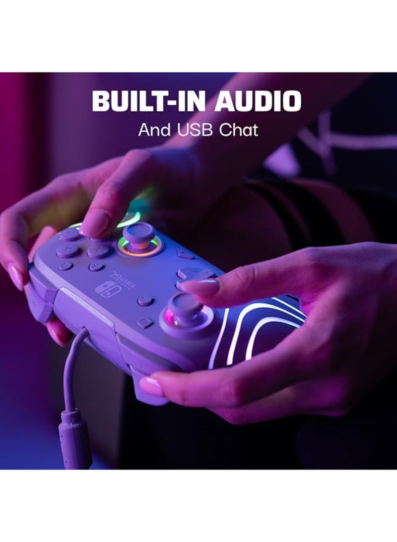 pdp - Afterglow WAVE Nintendo Switch (Grey) Wired Controller - Image 1