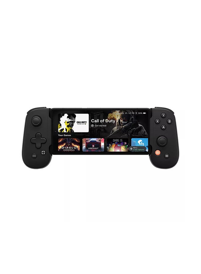 Backbone - Backbone One (USB-C) iPhone 15 Series and Android 2nd Generation Black Mobile Gaming Controller - Image 1