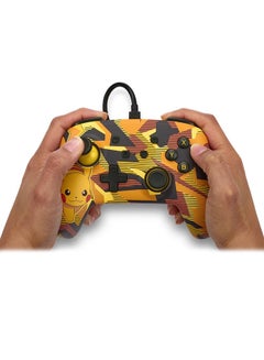 باور أيه PowerA Enhanced Camo Storm Pikachu Switch Wired Controller  - Image 3