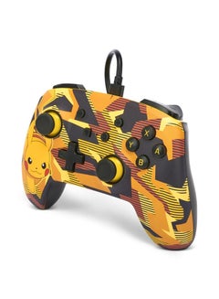 باور أيه PowerA Enhanced Camo Storm Pikachu Switch Wired Controller  - Image 4