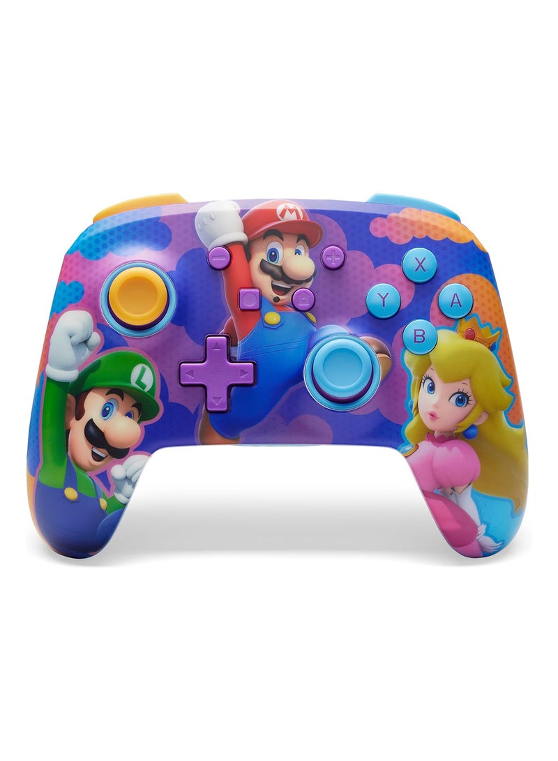 باور أيه وحدة تحكم PowerA اللاسلكية المعززة لجهاز نينتندو سويتش أبطال لون splash - Image 1