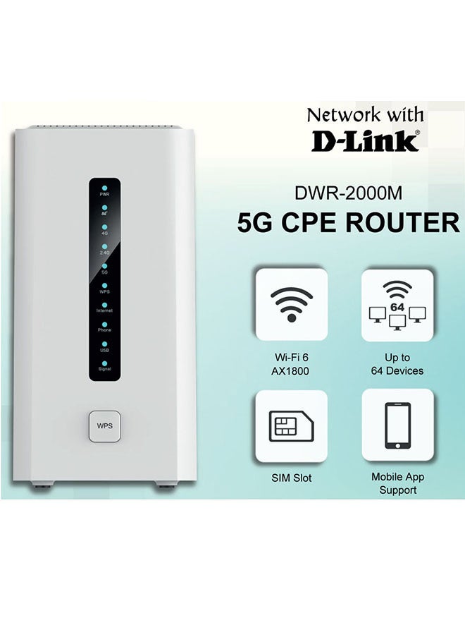 Renewed - 5G Router With High speed Wi-Fi White - pnsku/N70158903V/45/_/1741233844/ce41cbc4-0655-4606-a9df-c38a4744f6ba