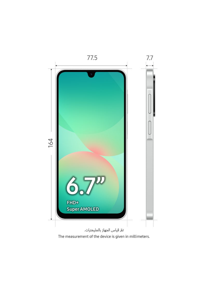Samsung Galaxy A26 5G Dual SIM White 8GB RAM 256GB - Middle East Version  - Image 2