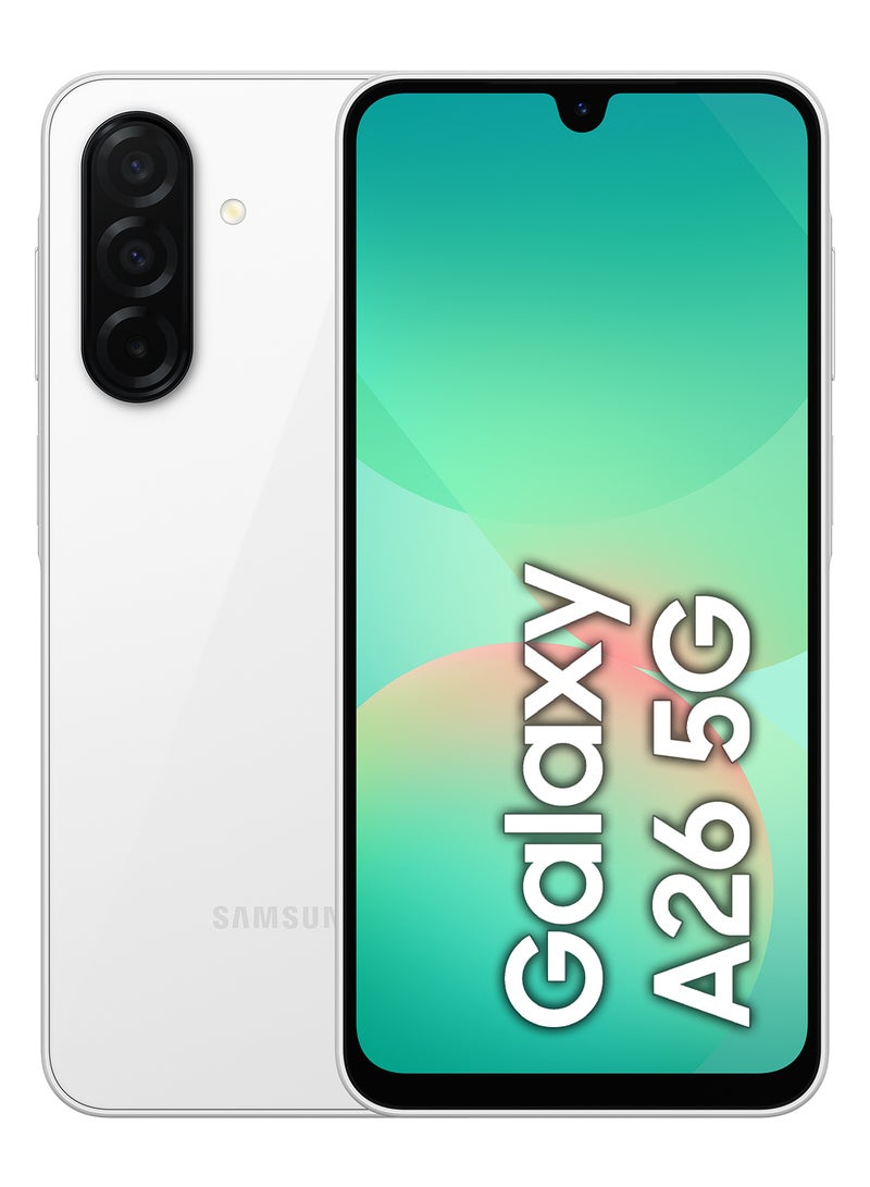 Samsung Galaxy A26 5G Dual SIM White 8GB RAM 256GB - Middle East Version  - Image 1