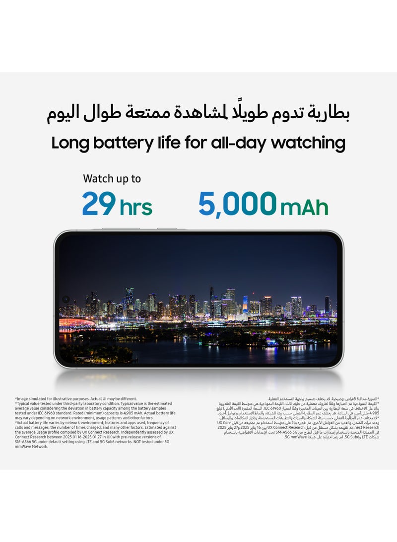 Samsung - Galaxy A56 5G Dual SIM Awesome Light Gray 8GB RAM 128GB - Middle East Version - Image 1