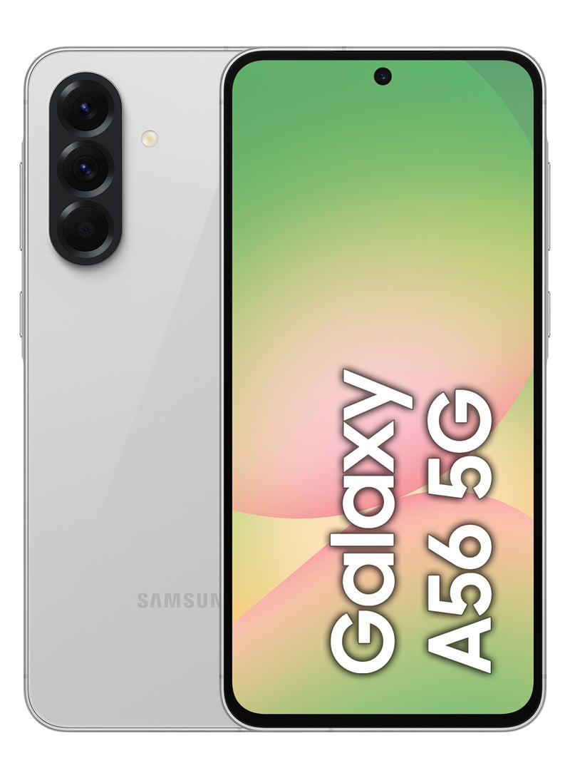 Samsung Galaxy A56 5G Dual SIM Awesome Light Gray 8GB RAM 128GB - Middle East Version  - Image 1