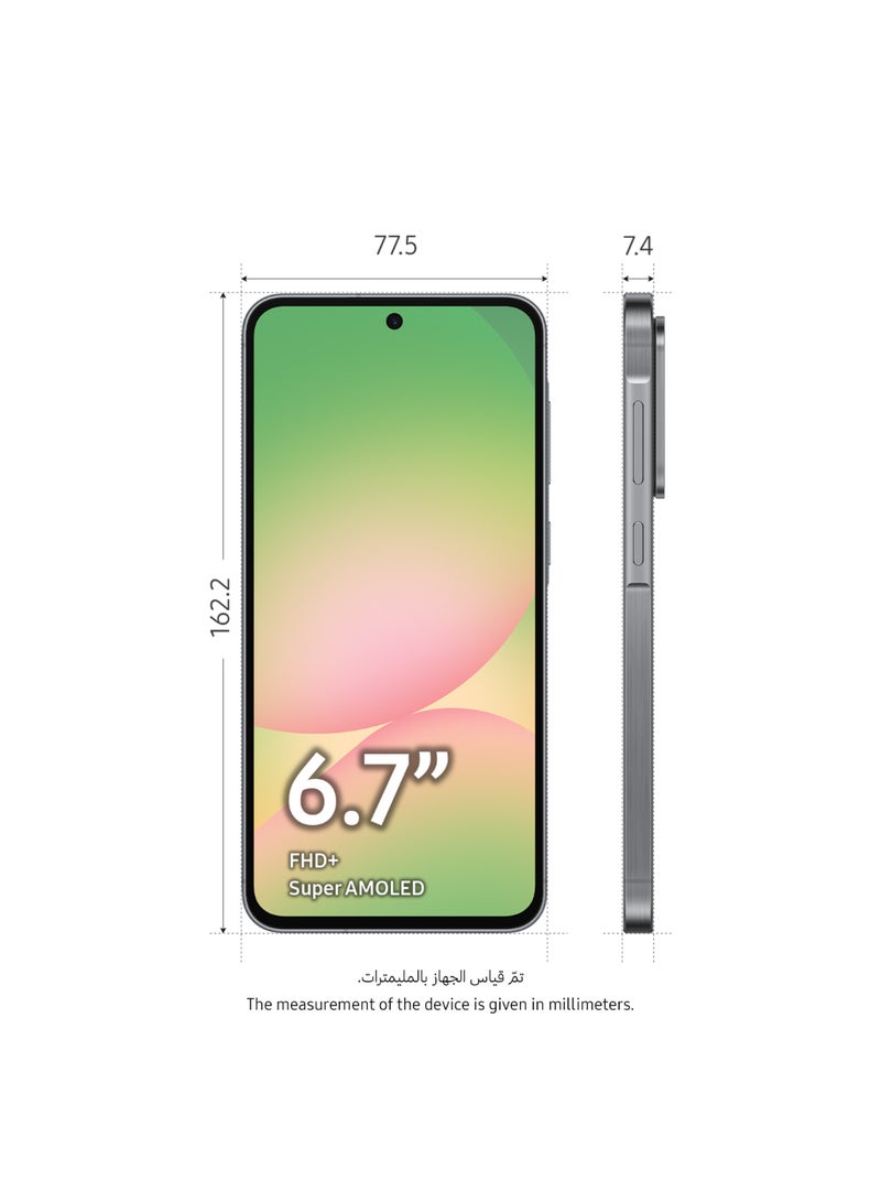 سامسونج - Galaxy A56 5G Dual SIM Awesome Graphite 8GB RAM 128GB - Middle East Version - Image 1