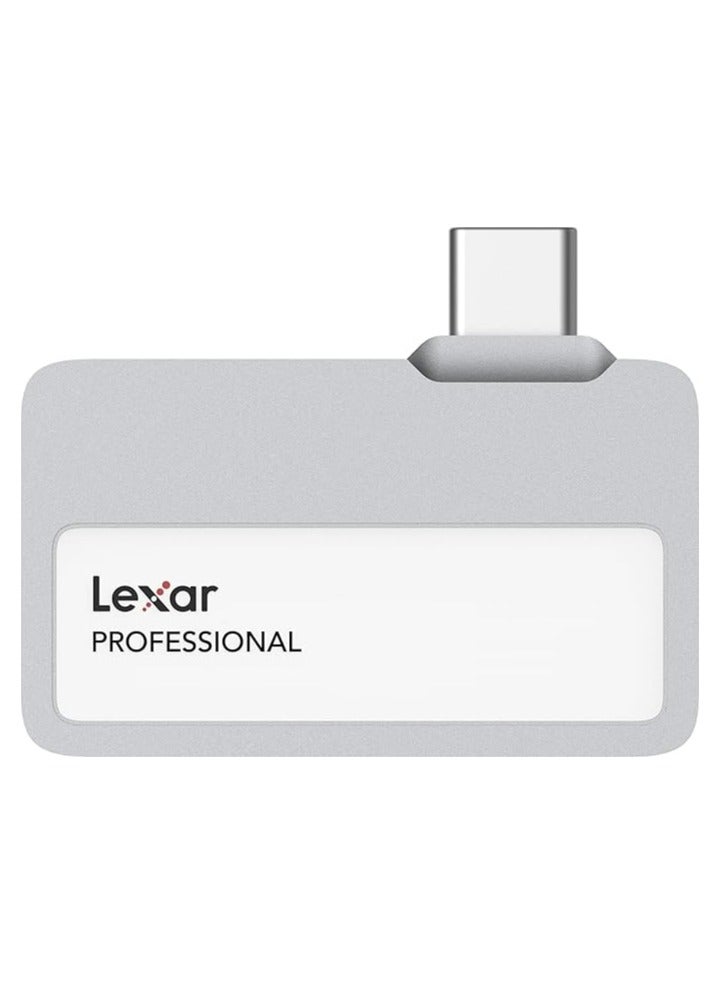 Lexar - Lexar 1TB Professional Go Portable SSD, Supports Apple ProRes, Up to 1050MB/s Read & 1000MB/s Write, USB 3.2 Gen 2, Rugged, Compatible with iPhone 15 Series, PC & Mac (LSL400X001T-RNSNU) 1 TB - Image 1