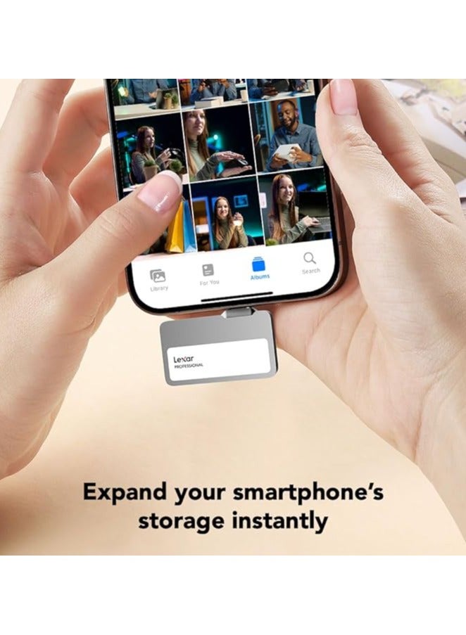 Lexar 1TB Professional Go Portable SSD, Supports Apple ProRes, Up to 1050MB/s Read & 1000MB/s Write, USB 3.2 Gen 2, Rugged, Compatible with iPhone 15 Series, PC & Mac (LSL400X001T-RNSNU) 1 TB - Image 2