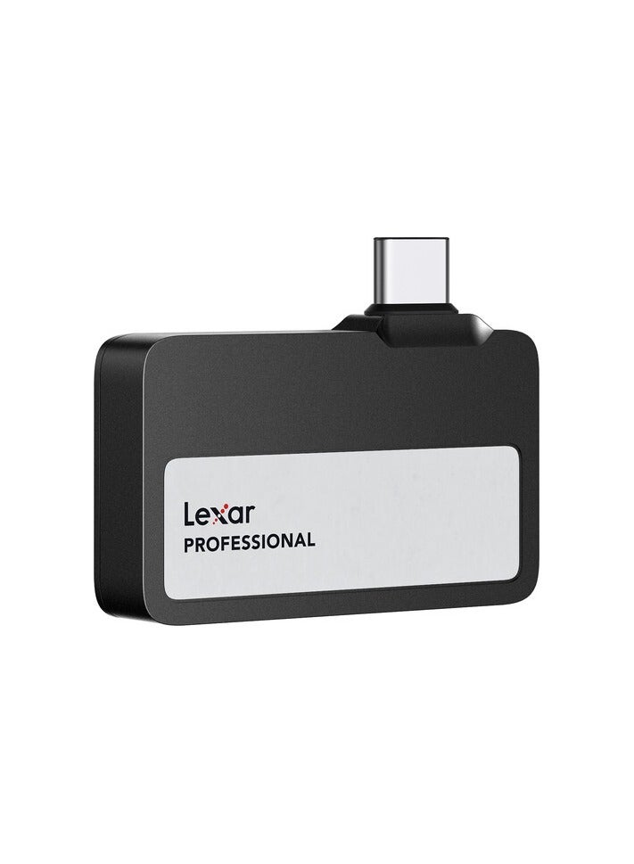 ليكسار Lexar 1TB Professional Go Portable SSD, Supports Apple ProRes, Up to 1050MB/s Read & 1000MB/s Write, USB 3.2 Gen 2, Rugged, Compatible with iPhone 15 Series, PC & Mac (LSL400X001T-RNSNU) 1 TB  - Image 1