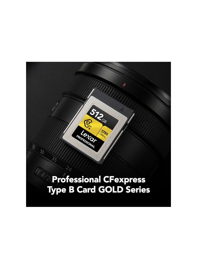 Lexar Lexar 512GB Professional CFexpress Type B Card GOLD Series - Image 3